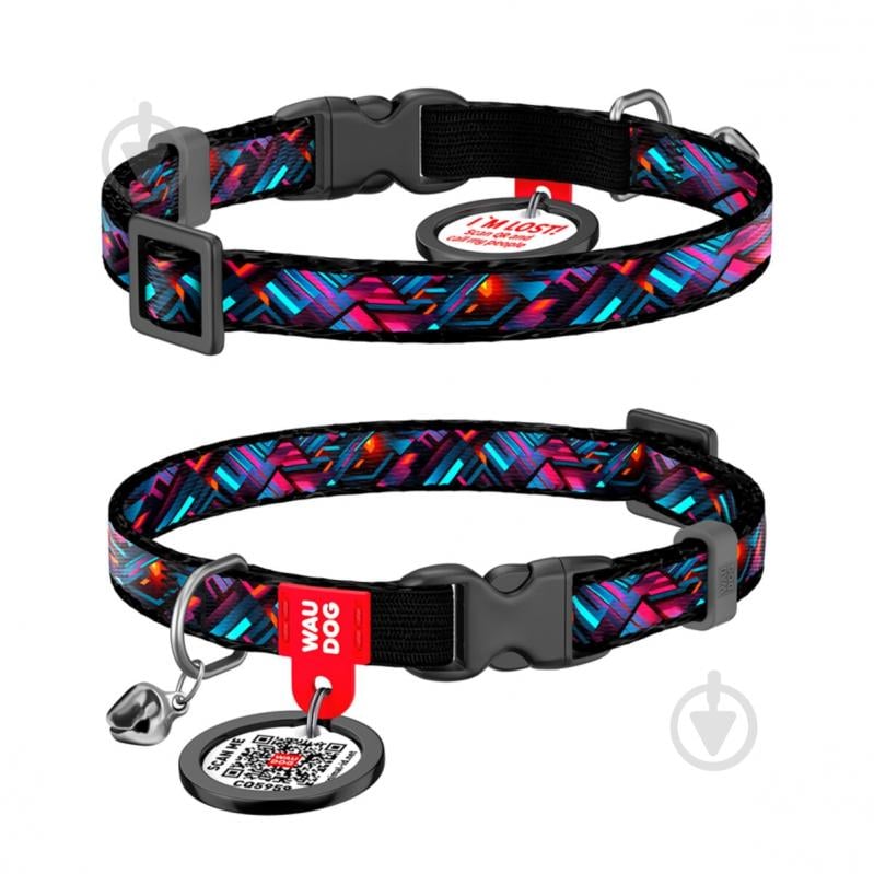 Ошейник Waudog Nylon рисунок "Бесконечные миры" пластиковый фастекс XS Ш10 мм Д20-30 см - фото 1 Ошейник Waudog Nylon рисунок "Бесконечные миры" пластиковый фастекс XS Ш10 мм Д20-30 см - фото 1