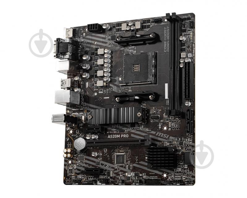 Материнская плата MSI 911-7D14-020 (Socket AM4, AMD A520, micro ATX) - фото 3