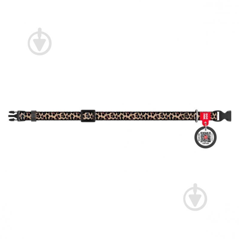 Нашийник Waudog Nylon малюнок "Леопард" пластиковий фастекс XS Ш10 мм Д20-30 см - фото 2 Нашийник Waudog Nylon малюнок "Леопард" пластиковий фастекс XS Ш10 мм Д20-30 см - фото 2