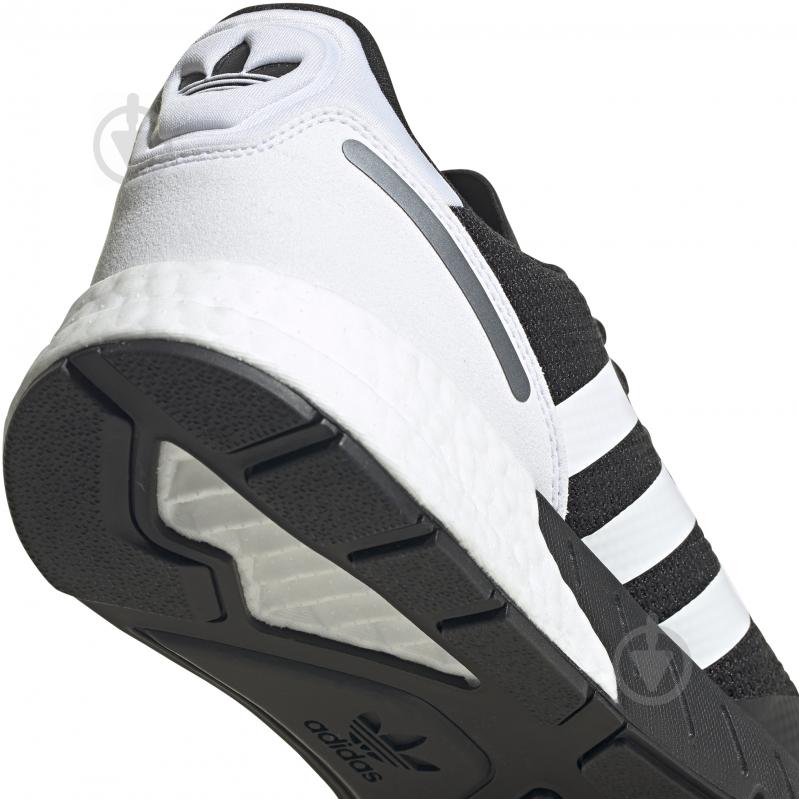 Кросівки чоловічі демісезонні Adidas ZX 1K BOOST FX6515 р.42 чорно-білі - фото 12