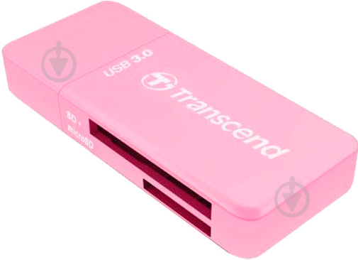 Кардрідер Transcend Cardreader USB 3.0/3.1 Gen 1 (TS-RDF5R) Pink - фото 2