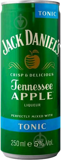 Слабоалкогольний напій Jack Daniel's Apple&Tonic 5 % ж/б (5099873022238) 0,25 л - фото 1