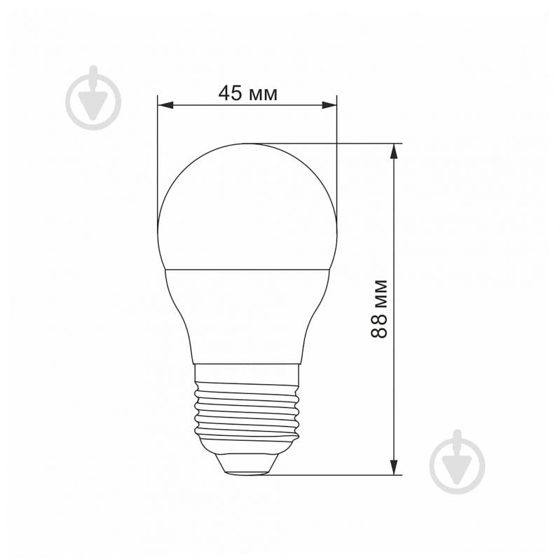 Лампа светодиодная Videx 4,9 Вт G45 E27 220 В 4100 К 28408 - фото 3 Лампа светодиодная Videx 4,9 Вт G45 E27 220 В 4100 К 28408 - фото 3