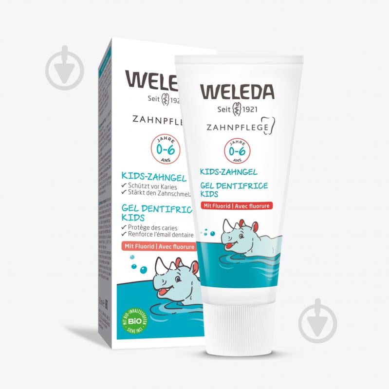 Зубна паста дитяча Weleda KIDS гель із фтором 0-6 років 50 мл - фото 2