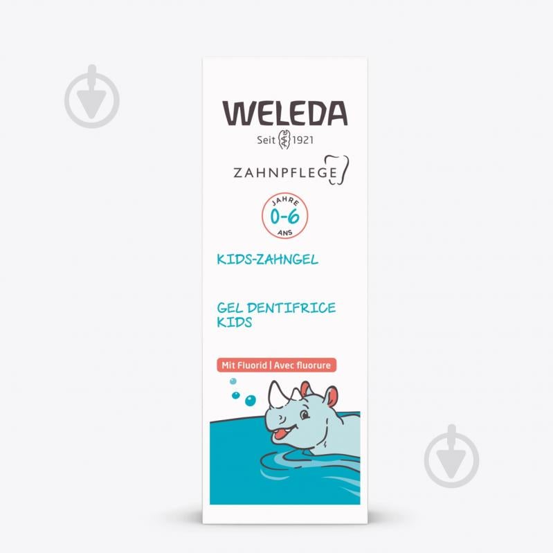 Зубна паста дитяча Weleda KIDS гель із фтором 0-6 років 50 мл - фото 1