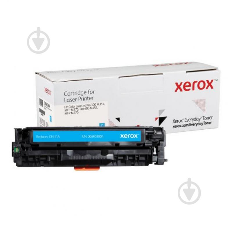 Картридж лазерный Xerox Everyday совместимый аналог HP CE411A (305A) cyan синий - фото 1