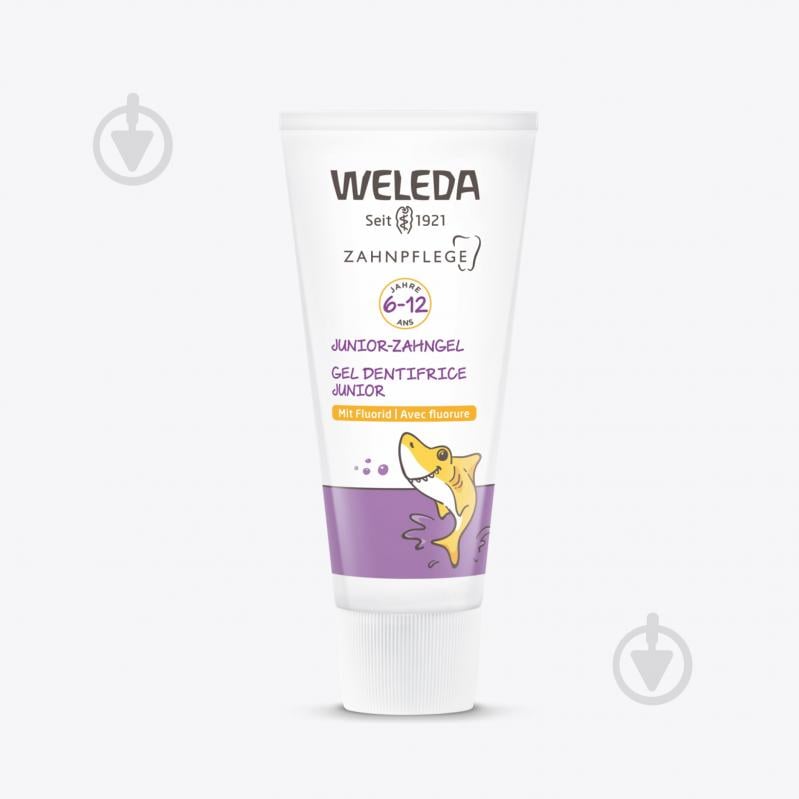 Зубна паста дитяча Weleda JUNIOR гель із фтором 6-12 років 50 мл - фото 3
