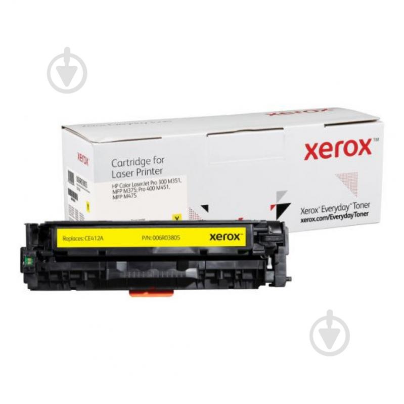 Картридж лазерный Xerox Everyday совместимый аналог HP CE412A (305A) yellow желтый - фото 1