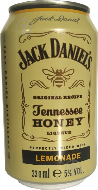 Слабоалкогольний напій Jack Daniel's Honey Whiskey-Lemonade 5% (5099873005217) 0,33 л - фото 1