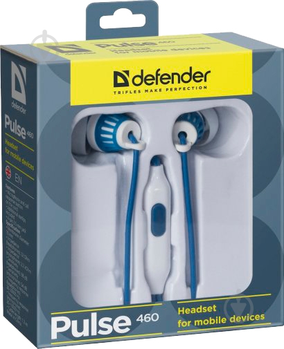 Навушники Defender Pulse 460 blue/white (63461) - фото 7