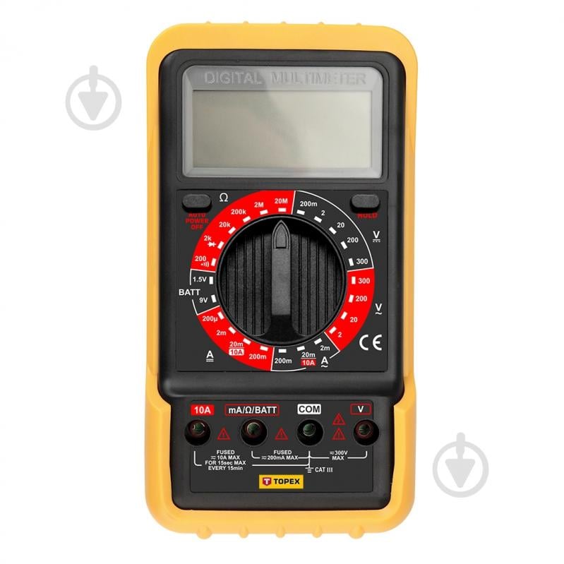 Мультиметр цифровой Topex 94W105 - фото 1 Мультиметр цифровой Topex 94W105 - фото 1