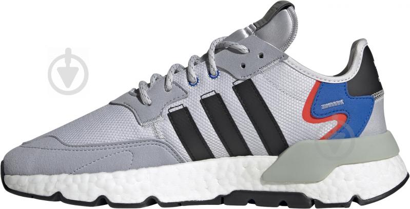 Кроссовки мужские демисезонные Adidas NITE JOGGER FX6835 р.41 1/3 белые - фото 8