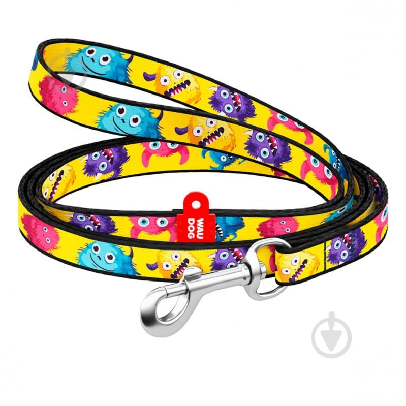 Поводок Waudog Nylon рисунок "Мохнатые монстры" XS Ш10 мм Д122 см - фото 1 Поводок Waudog Nylon рисунок "Мохнатые монстры" XS Ш10 мм Д122 см - фото 1