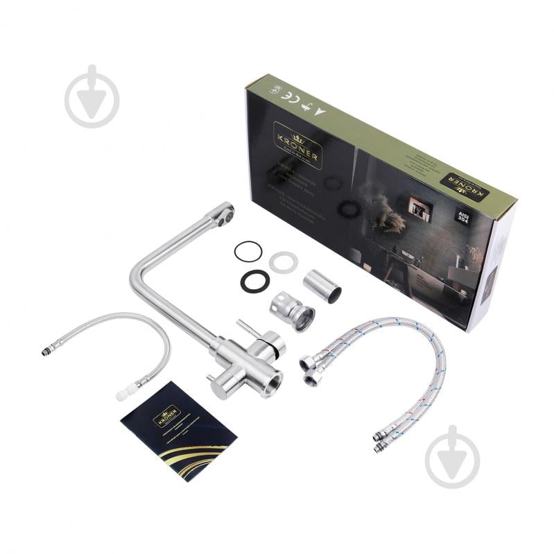 Змішувач для кухні Kroner Kroner KRP Edelstahl Klassisch - ESG038 - фото 9