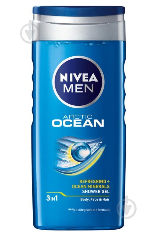 Гель-шампунь Nivea MEN Arctik Ocean 250 мл - фото 1
