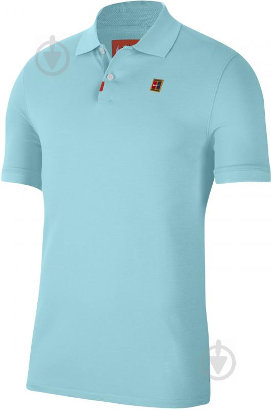 Поло Nike THE NIKE POLO HERITAGE SLIM BQ4461-482 р.XL бірюзовий - фото 1