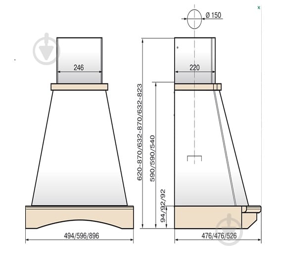 Вытяжка Faber TRENDY O1 90 SRM NG - фото 3 Вытяжка Faber TRENDY O1 90 SRM NG - фото 3