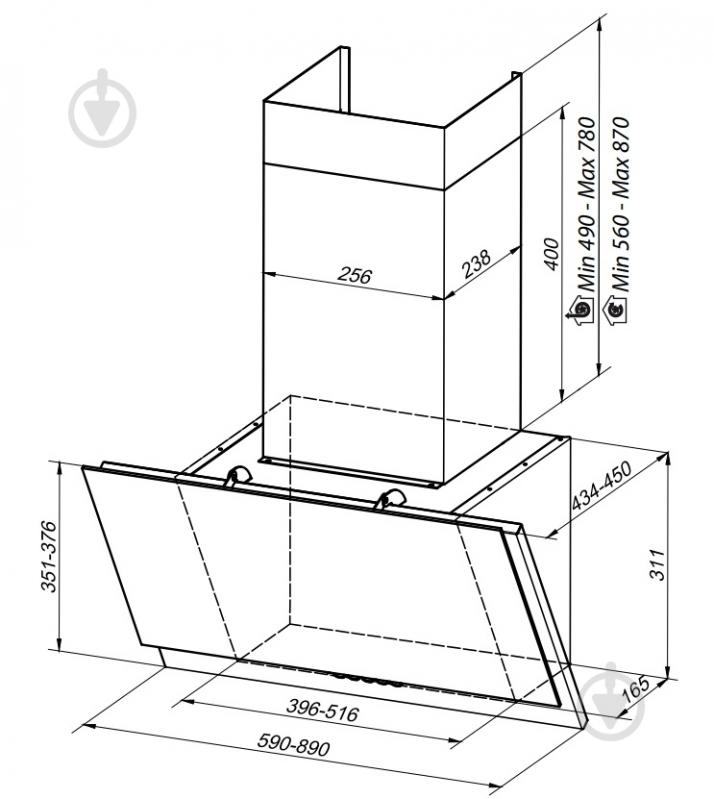 Вытяжка Faber Grexia Gres DG/BK A60 - фото 12