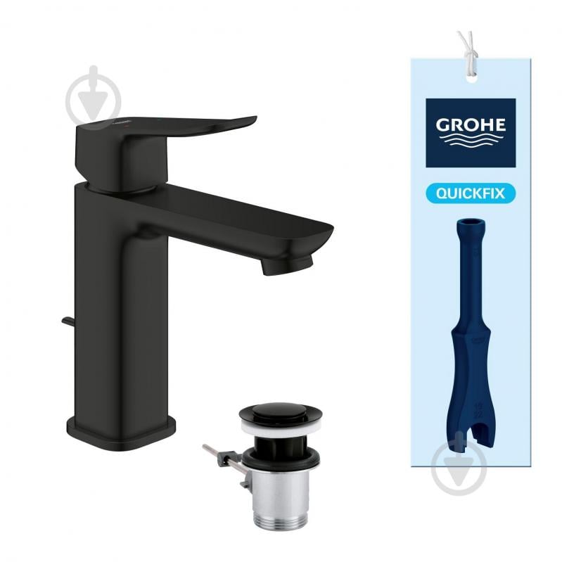 Смеситель для умывальника Grohe QuickFix Dice M-Size 1018322430 с донным клапаном - фото 11 Смеситель для умывальника Grohe QuickFix Dice M-Size 1018322430 с донным клапаном - фото 11