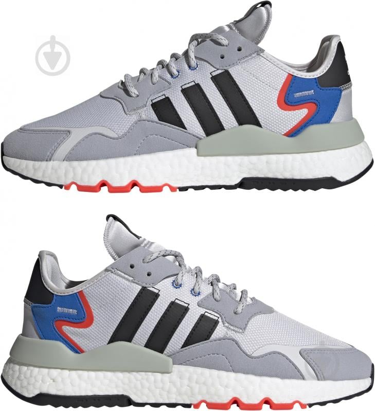 Кроссовки мужские демисезонные Adidas NITE JOGGER FX6835 р.46 белые - фото 5