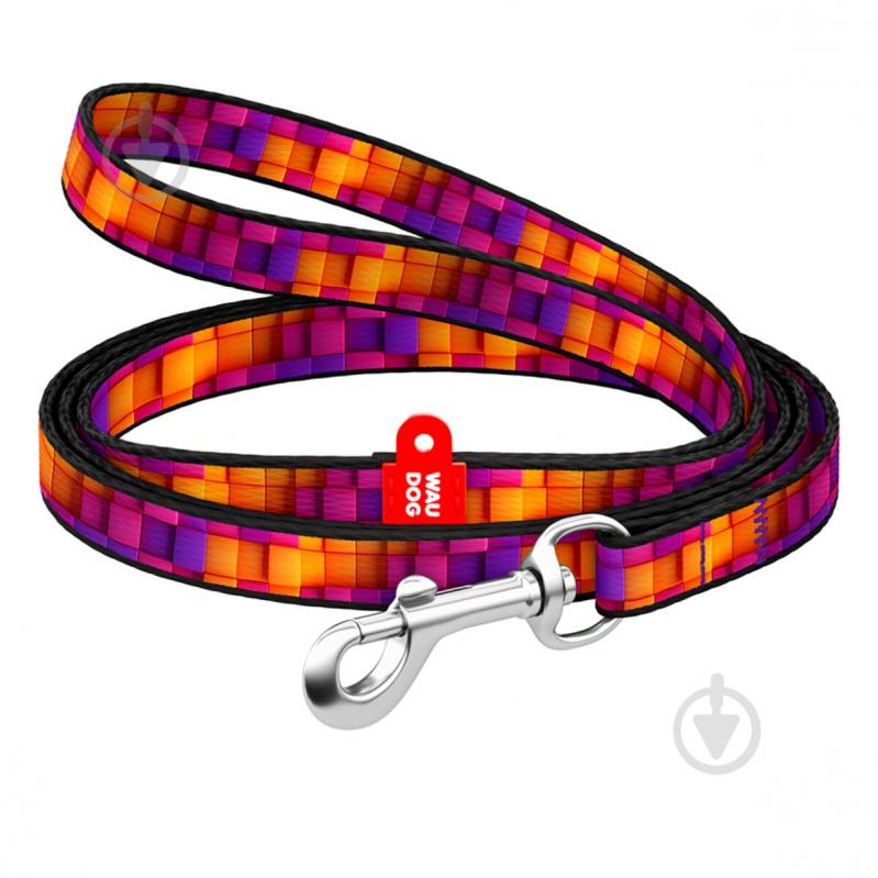 Поводок Waudog Nylon рисунок "Кубы 3Д" XS Ш10 мм Д122 см - фото 1 Поводок Waudog Nylon рисунок "Кубы 3Д" XS Ш10 мм Д122 см - фото 1