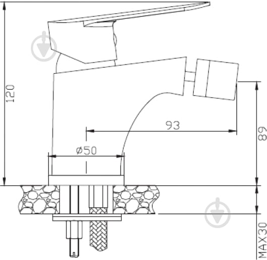 Змішувач для біде Invena Esla BB-94-001 - фото 2