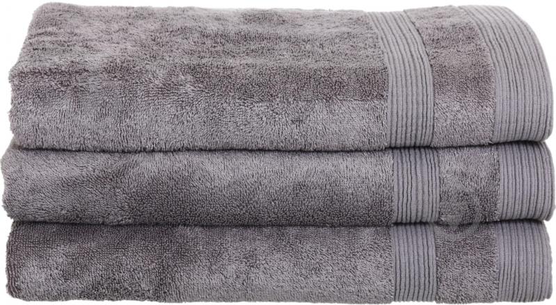 Рушник махровий BAMBOO 70x140 см темно-сірий BILTEX - фото 4