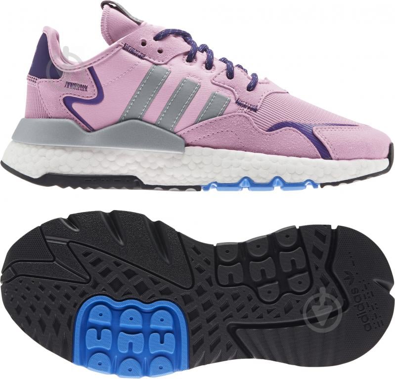 Кросівки жіночі демісезонні Adidas NITE JOGGER W FX6911 р.36 2/3 рожеві - фото 4