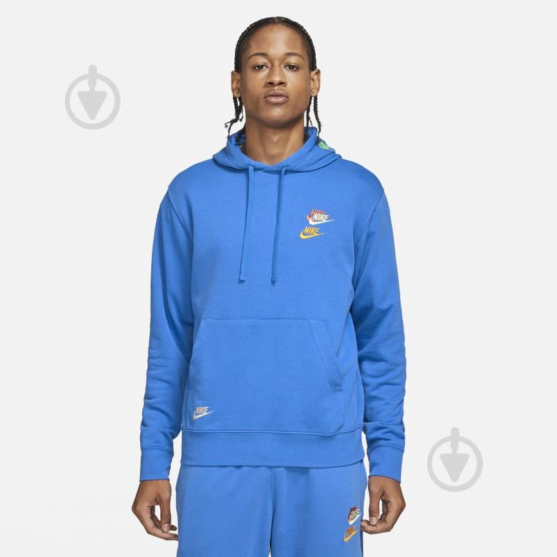 Джемпер Nike M NSW SPE+ FT PO HOODIE M FTA DD4666-403 р. M блакитний - фото 1