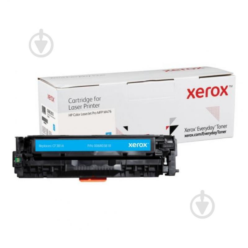 Картридж лазерний Xerox Everyday сумісний аналог HP CF381A (312A) синій синій - фото 1