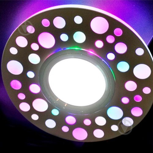 Светильник светодиодный встраиваемый Feron RGB 3 Вт MR16 белый матовый CD989 - фото 2