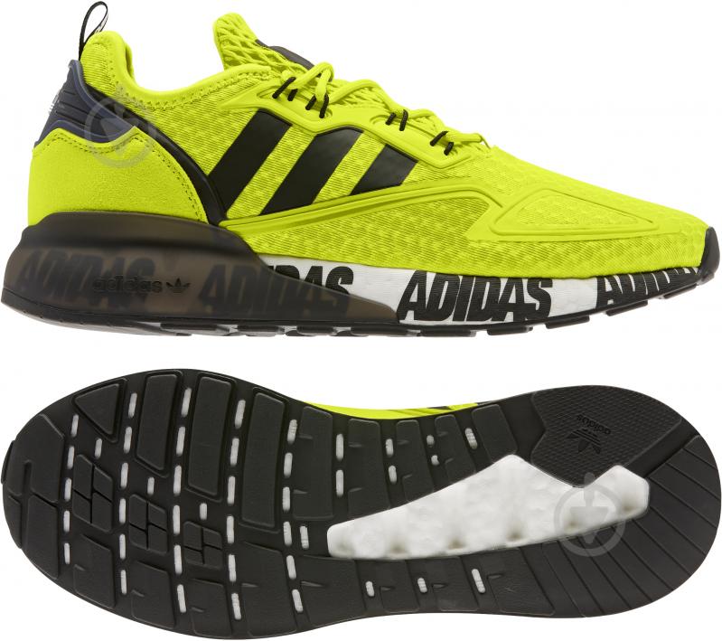 Кроссовки мужские демисезонные Adidas ZX 2K BOOST FX7031 р.42 2/3 лаймовые - фото 6