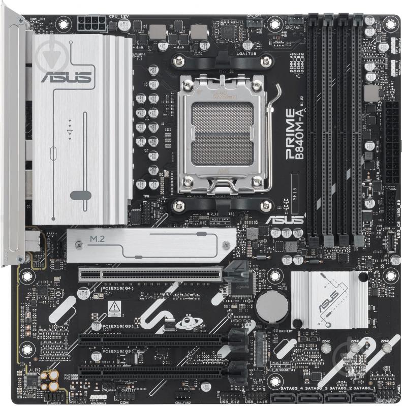 Материнська плата Asus 90MB1J10-M0EAYC (Socket AM5, AMD B840, micro ATX) - фото 1