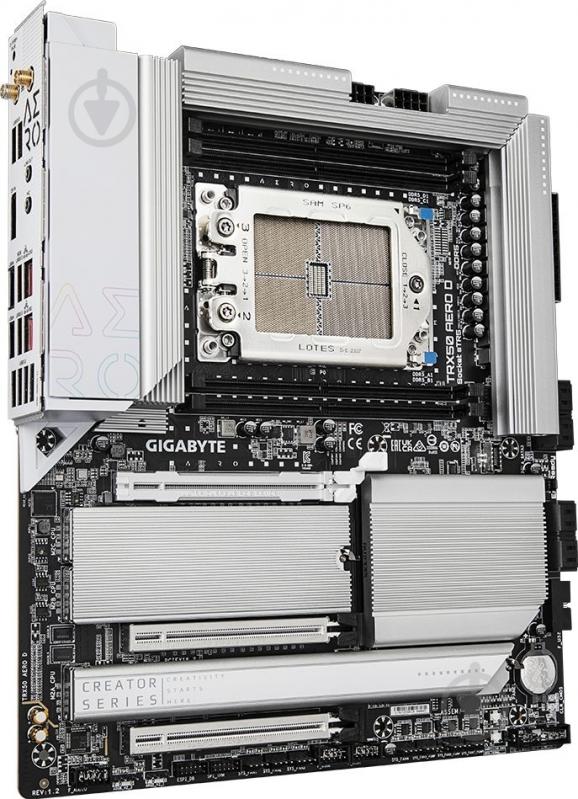Материнская плата Gigabyte TRX50_AERO_D (Socket sTR5, AMD TRX50, E-ATX) - фото 2 Материнская плата Gigabyte TRX50_AERO_D (Socket sTR5, AMD TRX50, E-ATX) - фото 2