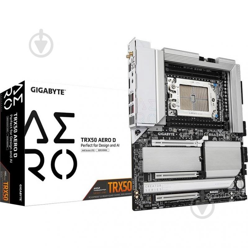 Материнская плата Gigabyte TRX50_AERO_D (Socket sTR5, AMD TRX50, E-ATX) - фото 4 Материнская плата Gigabyte TRX50_AERO_D (Socket sTR5, AMD TRX50, E-ATX) - фото 4