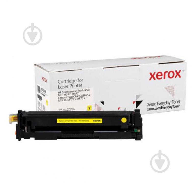 Картридж лазерный Xerox Everyday совместимый аналог HP CF412A (410A), Canon 046 yellow желтый - фото 1