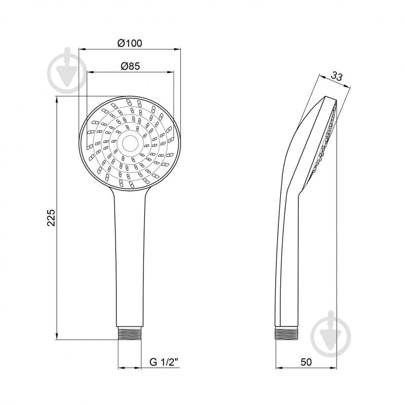Лейка для душа Kroner KRM - C718 - фото 2