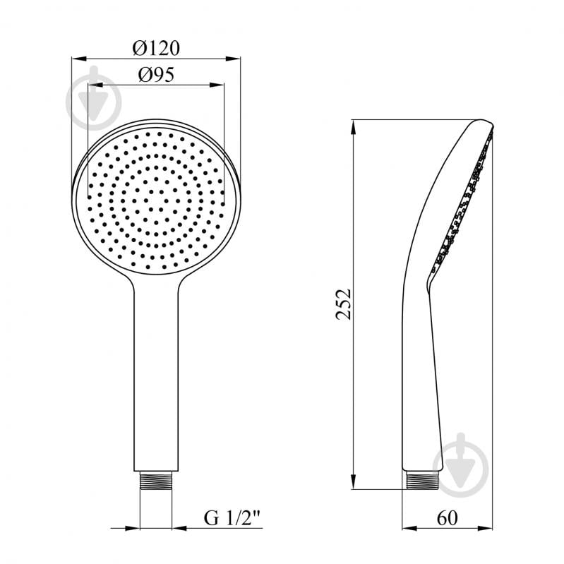 Лейка для душа Kroner KRM - C719 - фото 2