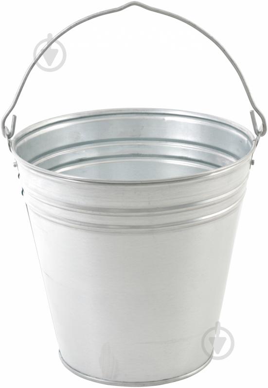 Відро звичайне оцинкована сталь 12 л сталевий - фото 1