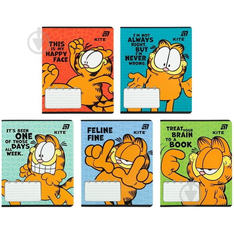 Тетрадь Garfield 18 лист. линия GF26-237 KITE - фото 1