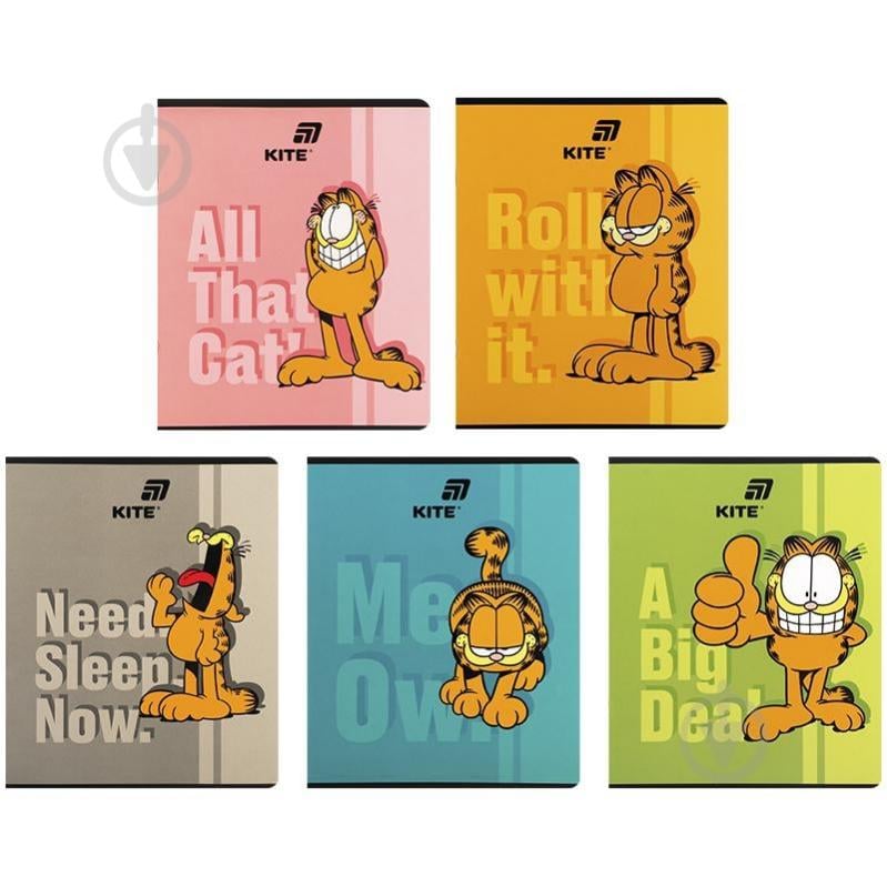 Тетрадь Garfield 24 лист. клетка GF26-238 KITE - фото 1