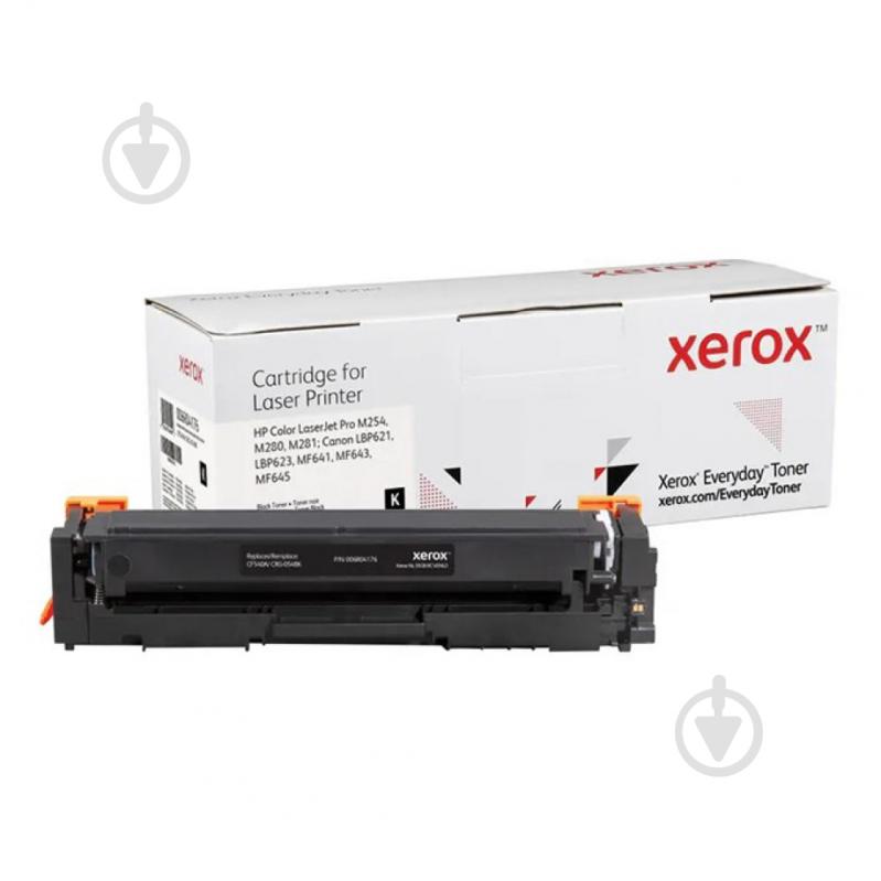 Картридж лазерний Xerox Everyday сумісний аналог HP CF540A (203A), Canon 054 чорний чорний - фото 1