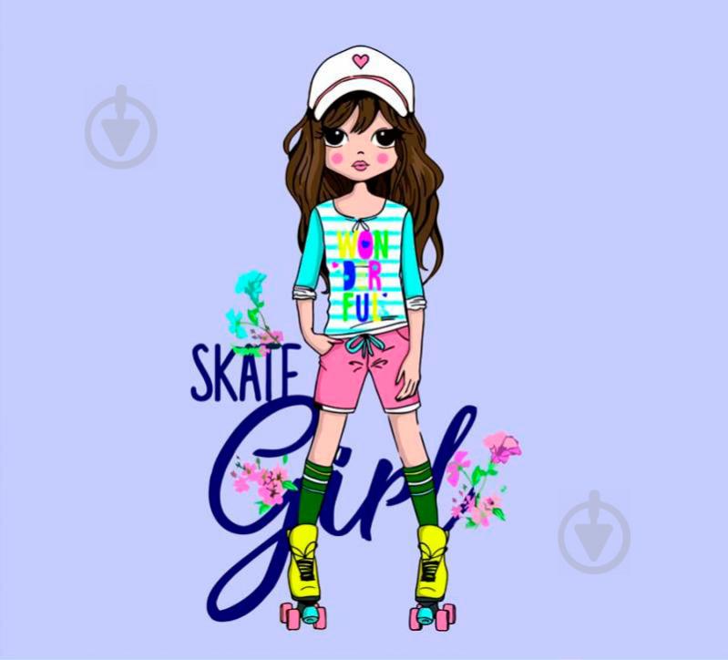 Картина за номерами економ акриловий живопис за номерами Skate Girl Rosa Start - фото 1