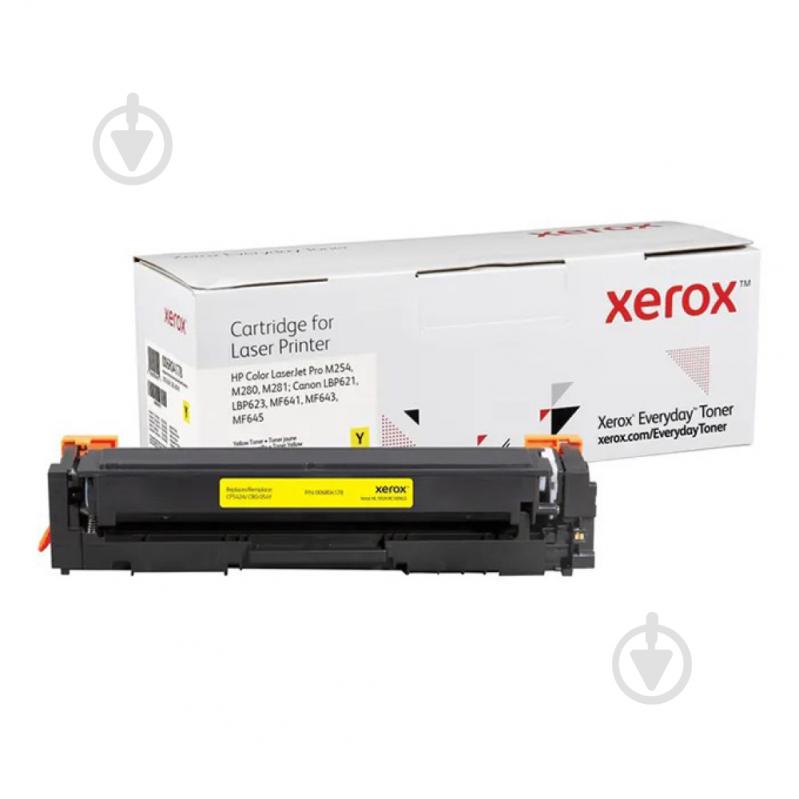 Картридж лазерний Xerox Everyday сумісний аналог HP CF542A (203A), Canon 054 жовтий жовтий - фото 1