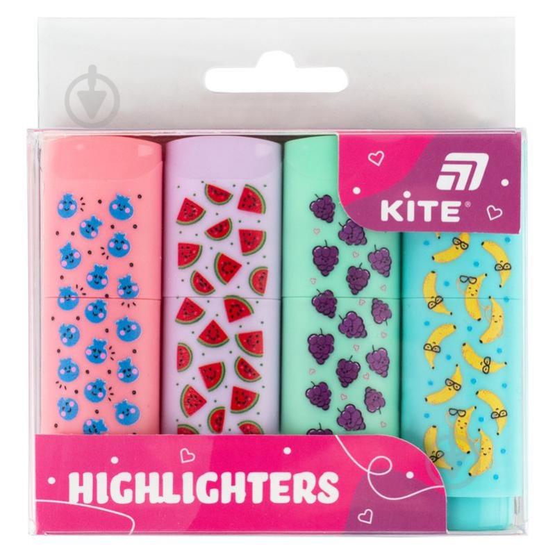 Набор текстовых маркеров KITE Highlighter пастель 4 шт. мульти K26-445-2 - фото 3 Набор текстовых маркеров KITE Highlighter пастель 4 шт. мульти K26-445-2 - фото 3