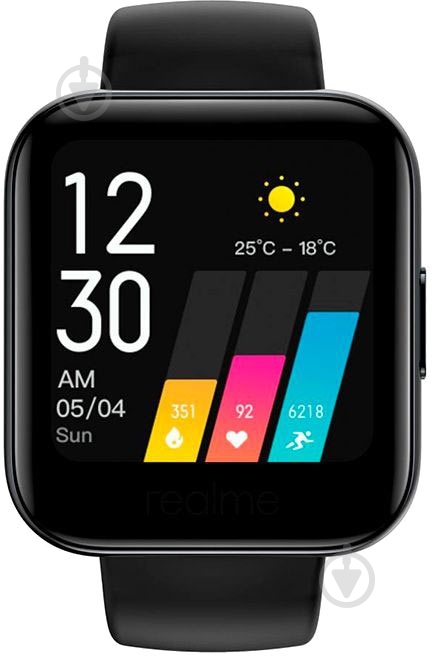 Смарт-годинник realme Watch black (RMA161) - фото 1