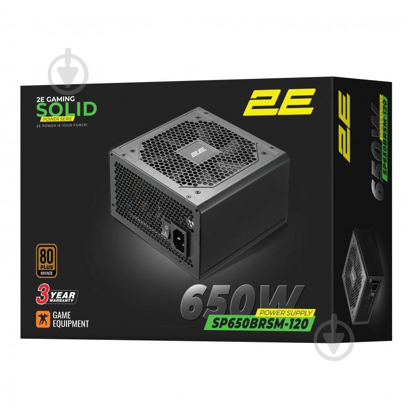 Блок питания 2E GAMING Solid Power 2E-SP650BRSM-120 650 Вт - фото 11