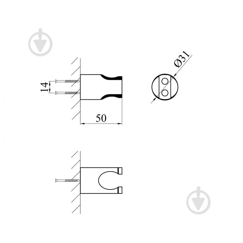 Держатель для душа Kroner KRP - SCH926 - фото 2