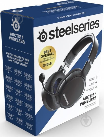 Наушники SteelSeries Arctis 1 Wireless for PS5 black (SS61519) - фото 9 Наушники SteelSeries Arctis 1 Wireless for PS5 black (SS61519) - фото 9