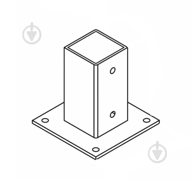 Тримач опорний Опора колони прямокутна Profstal - фото 3